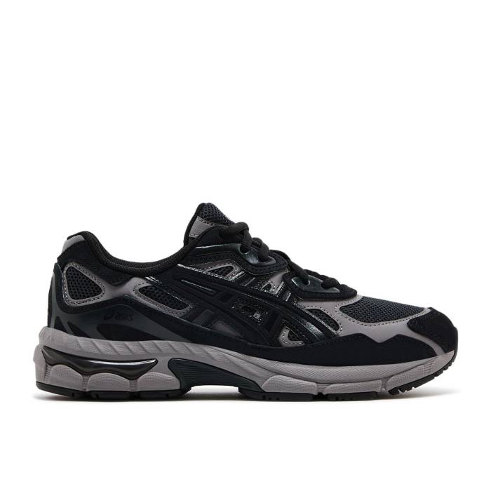 アシックス Asics 【 Gel Nyc ガウス \u0027Graphite Grey Black\u0027 Youth Graphite Grey/Black 】 薄墨色 薄墨色 お坊っちゃん キッズ 薄墨色 薄墨色 黒いこと 黒いこと
