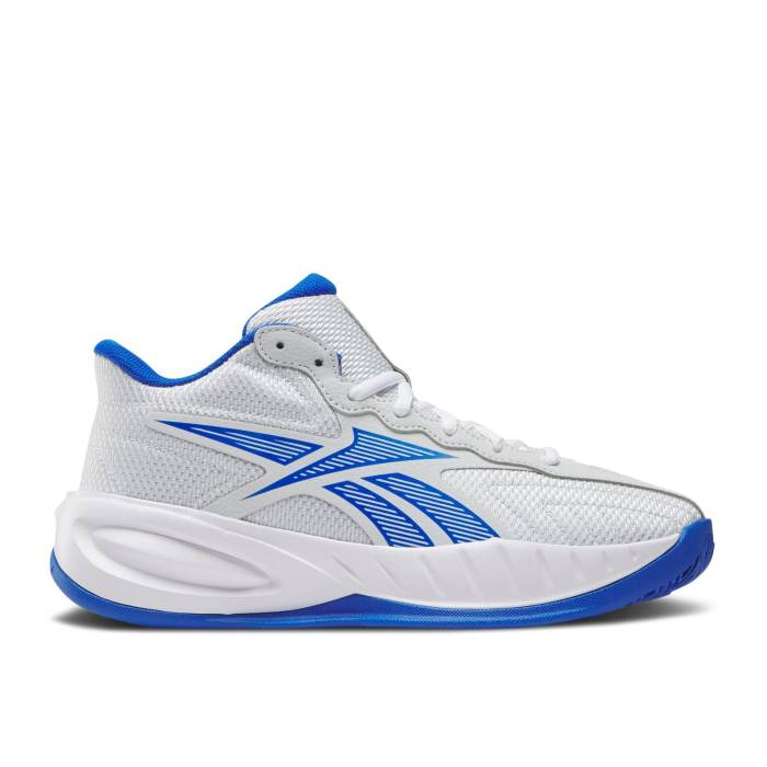 リーボック Reebok 【 Press Big Kid \u0027Moon Optimum Blue\u0027 Youth Moon/Optimum Blue/White 】 お坊っちゃん キッズ 青碧 青碧 白いこと 白いこと