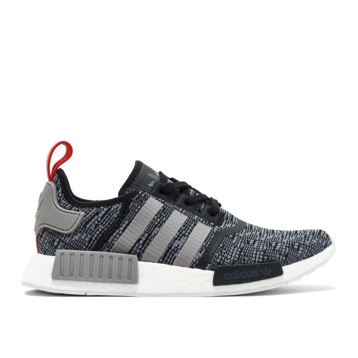 アディダス Adidas 【 Nmd_R1 Glitch Men Black/Grey/Red/White 】 メンズ 黒色 ブラック 灰色 グレー Red 赤・レッド 白色 ホワイト