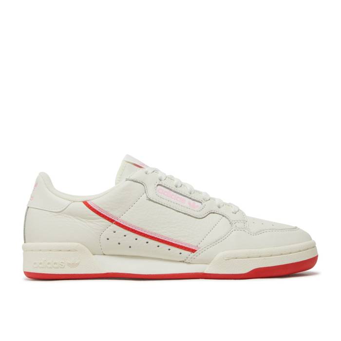 アディダス Adidas 【 Wmns Continental 80 \u0027Off White Pink\u0027 Women Off White/Active Red/True Pink 】 白いこと 白いこと レディース 白いこと 白いこと Red 赤・赤いこと pink サクラ色