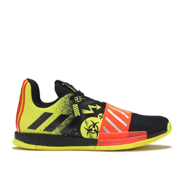 アディダス Adidas 【 Harden Vol. 3 'Caution' Men Core Black/Yellow/Solar Red 】 ハーデン メンズ コア 黒色 ブラック yellow 黄色・イエロー Red 赤・レッド