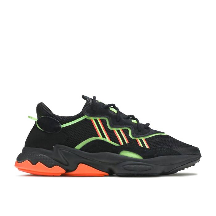アディダス Adidas 【 Ozweego Black Green Orange Men Core Black/Orange 】 green 緑・グリーン メンズ コア 黒色 ブラック orange 橙・オレンジ