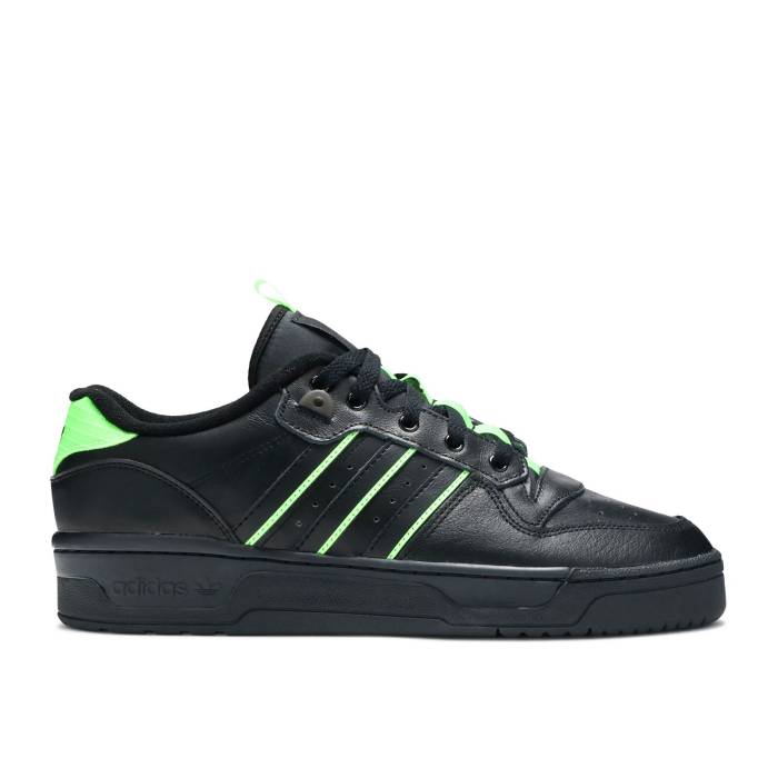 アディダス Adidas 【 Rivalry Low 'Solar Green' Men Core Black/Core Black/Solar Green 】 メンズ コア 黒色 ブラック green 緑・グリーン
