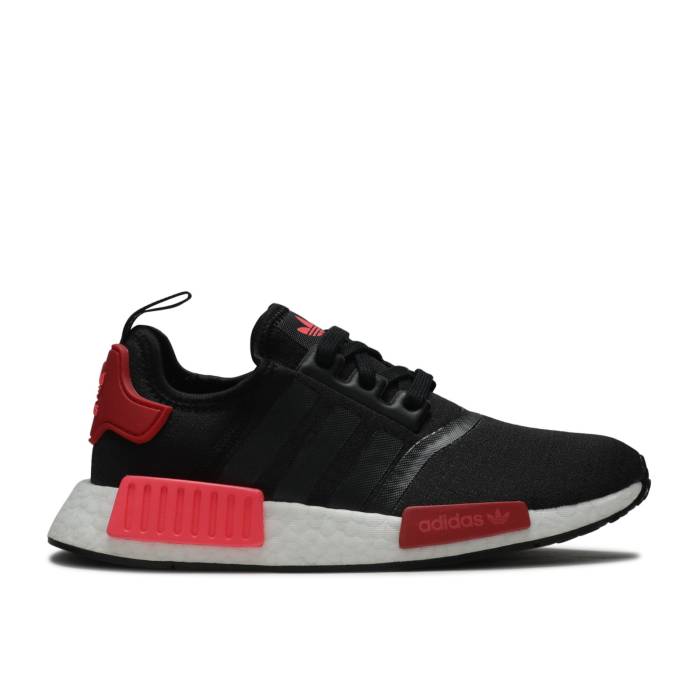 アディダス Adidas 【 Wmns Nmd_R1 \u0027Black Scarlet\u0027 Women Core Black/Scarlet/Flash Red 】 レディース 中核グループ 黒いこと 黒いこと Red 赤・赤いこと