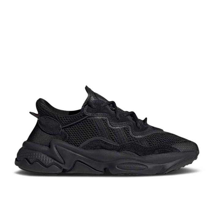 アディダス Adidas 【 Ozweego J 'Core Black' Youth Core Black/Core Black/Trace Grey Metallic 】 ジュニア キッズ コア 黒色 ブラック 灰色 グレー