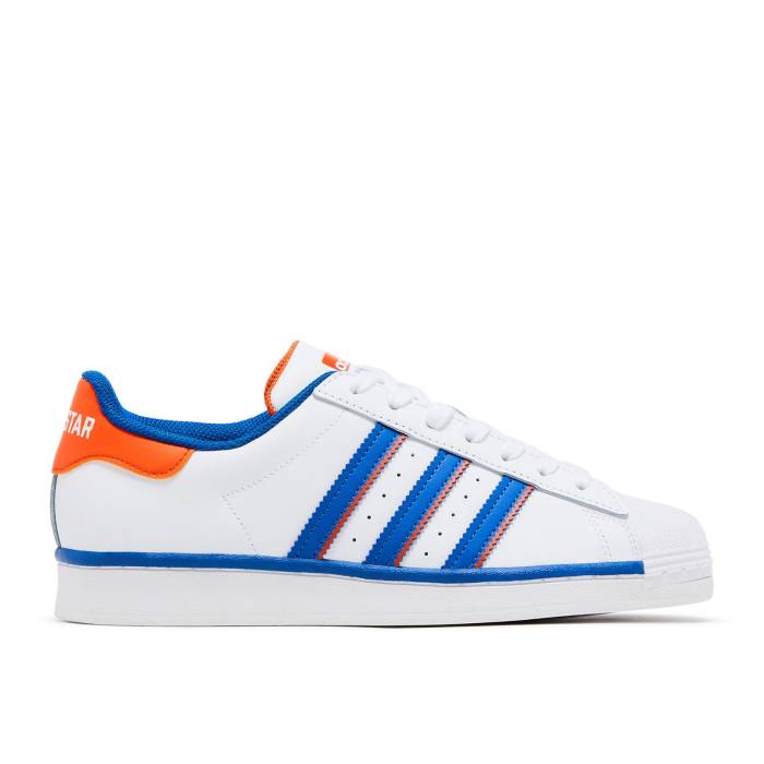 アディダス Adidas 【 Superstar Vs. Rivalry \u0027Bold Blue\u0027 Men Footwear White/Blue/Orange 】 Superstar はやりっ児 メンズ 白いこと 白いこと 青み 青色 orange 橙・オレンジ色