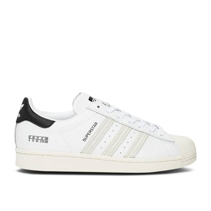 アディダス Adidas 【 Superstar ize Tag - Cloud White Men Cloud White/Cloud White/Core Black 】 Superstar スーパースター タグ メンズ 白色 ホワイト コア 黒色 ブラック