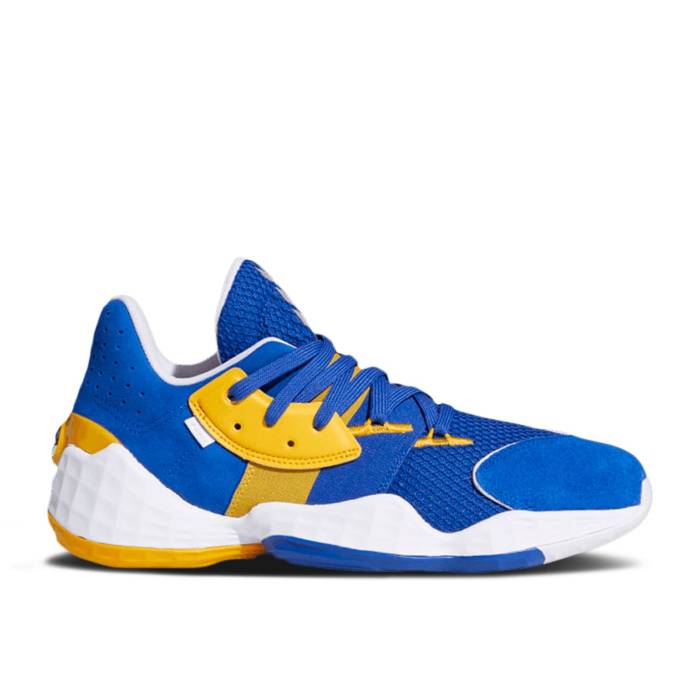アディダス Adidas 【 Harden Vol. 4 u Casa Mi Casa - Golden State Warriors Men Team Royal Blue/Team College Gold/Cloud White 】 ハーデン State スケートボード メンズ Team チーム 青色 ブルー カレッジ ゴールド 白色