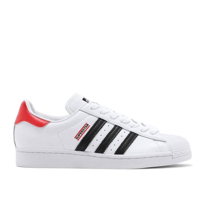 アディダス Adidas 【 Run Dmc X Superstar 50Th Anniversary Men Cloud White/Core Black/Hi-Res Red 】 ラン Superstar スーパースター メンズ 白色 ホワイト コア 黒色 ブラック Red 赤・レッド