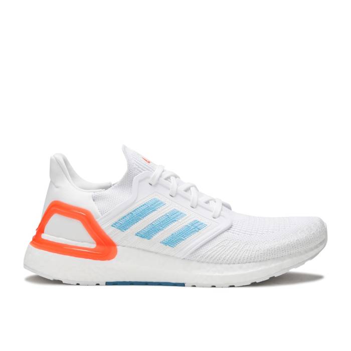 アディダス Adidas 【 Primeblue Ultraboost 20 harp Blue Men Cloud White/Sharp Blue/True Orange 】 メンズ 白色 ホワイト 青色 ブルー orange 橙・オレンジ