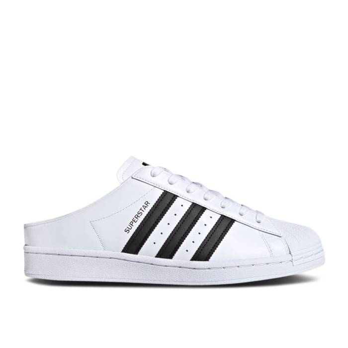 アディダス Adidas 【 Superstar Slip-On Backless Mule \u0027Cloud White\u0027 Men Cloud White/Core Black/Cloud White 】 Superstar はやりっ児 slip-on スリッポン メンズ 白いこと 白いこと 中核グループ 黒いこと 黒いこと