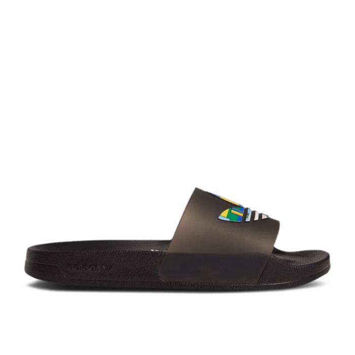 アディダス Adidas 【 Adilette Slides 'Pride - Core Black' Men Core Black /Core Black/Core Black 】 アディレッタ コア メンズ コア 黒色 ブラック|スニケス