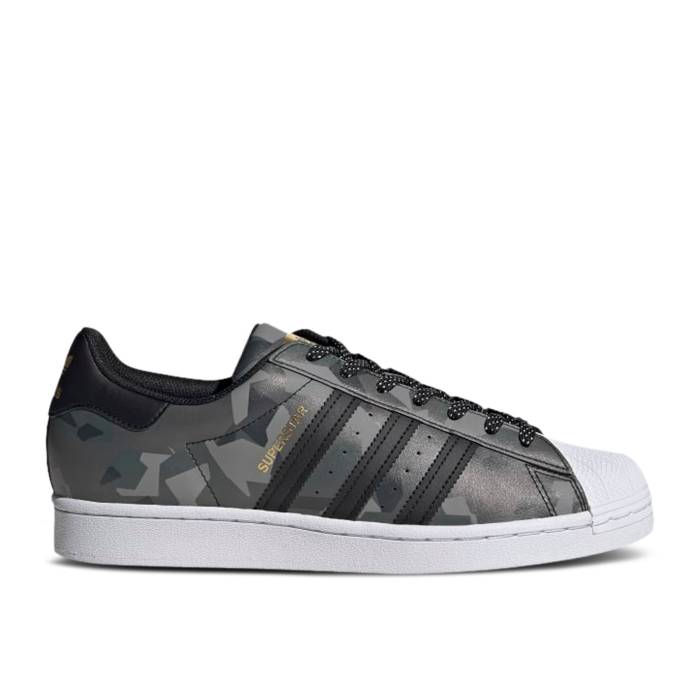 アディダス Adidas 【 Superstar \u0027Black Gold Camo\u0027 Men Core Black/Core Black/Gold Metallic 】 Superstar はやりっ児 ゴールド メンズ 中核グループ 黒いこと 黒いこと ゴールド