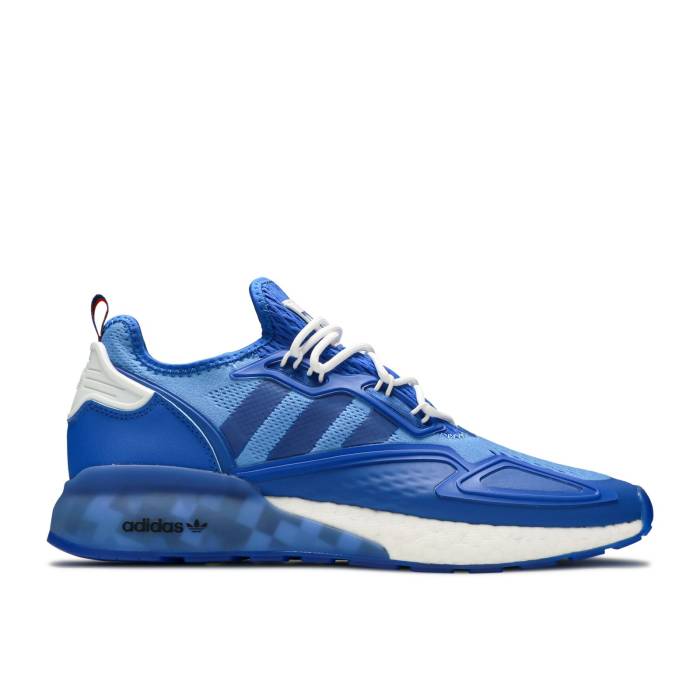 アディダス Adidas 【 Ninja X Zx 2K Boost Time In - Blue Men Blue/Cloud White/Collegiate Green 】 ブースト メンズ 青色 ブルー 白色 ホワイト green 緑・グリーン
