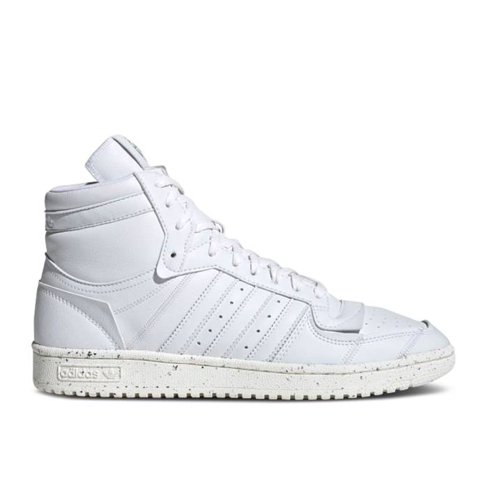 アディダス Adidas 【 Top Ten Hi \u0027Clean Classics Collection - Cloud White\u0027 Men Cloud White/Off White/Green 】 寄せあわせ メンズ 白いこと 白いこと green 緑・緑であること