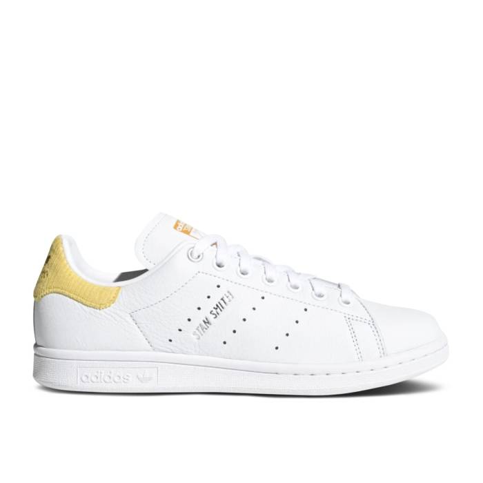 アディダス Adidas 【 Wmns Stan Smith 'White Corn Yellow' Women Cloud White/Silver Metallic/Corn Yellow 】 レディース 白色 ホワイト Silver 銀色・シルバー yellow 黄色・イエロー