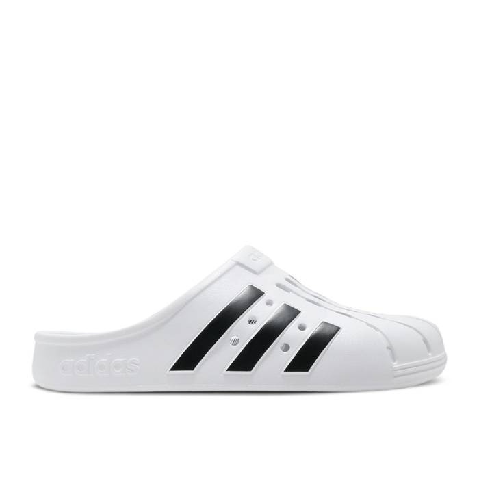 アディダス Adidas 【 Adilette Clog White Black Men White/Black 】 アディレッタ メンズ 白色 ホワイト 黒色 ブラック
