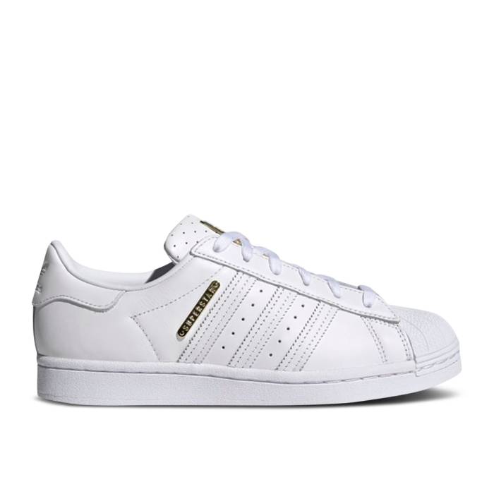 アディダス Adidas 【 Wmns Superstar 'Badge Of Gold' Women Cloud White/Cloud White/Gold Metallic 】 Superstar スーパースター レディース 白色 ホワイト ゴールド|スニケス