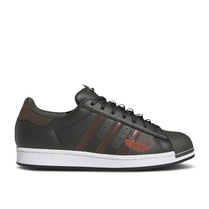 アディダス Adidas 【 Superstar 'Legend Earth Brown' Men Legend Earth/Brown/Solar Red 】 Superstar スーパースター メンズ Legend レジェンド 茶色 ブラウン Red 赤・レッド
