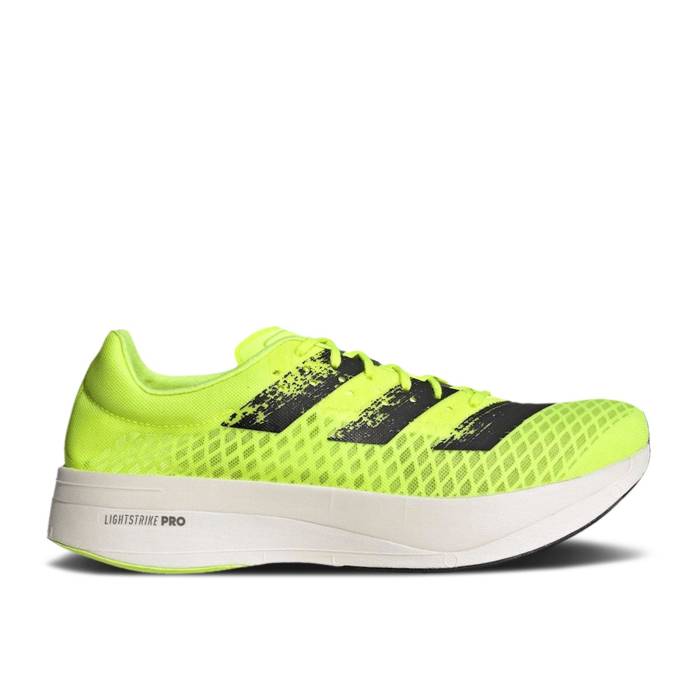 アディダス Adidas 【 Adizero Adios Pro unrise Bliss Men Solar Yellow/Cloud White/Black 】 アディゼロ アディオス プロ メンズ yellow 黄色・イエロー 白色 ホワイト 黒色 ブラック