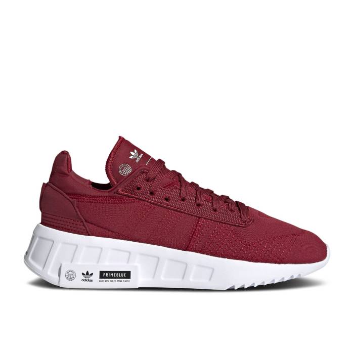 アディダス Adidas 【 Wmns Geodiver Primeblue 'Collegiate Burgundy' Women Collegiate Burgundy/Cloud White/Core Black 】 レディース ワイン色・バーガンディー 白色 ホワイト コア 黒色 ブラック｜スニケス