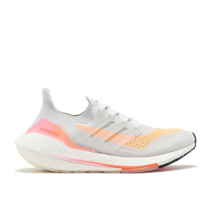アディダス Adidas 【 Wmns Ultraboost 21 \u0027White Acid Orange\u0027 Women Crystal White/Crystal White/Acid Orange 】 レディース 白いこと 白いこと orange 橙・オレンジ色