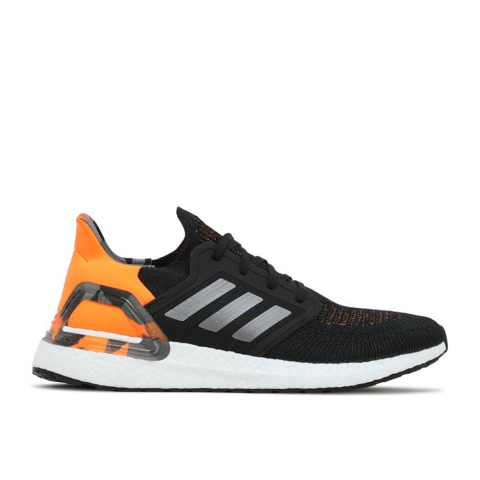 アディダス Adidas 【 Ultraboost 20 \u0027Black Signal Orange\u0027\u0027 Men Core Black/Grey Three/Signal Orange 】 メンズ 中核グループ 黒いこと 黒いこと 薄墨色 薄墨色 orange 橙・オレンジ色