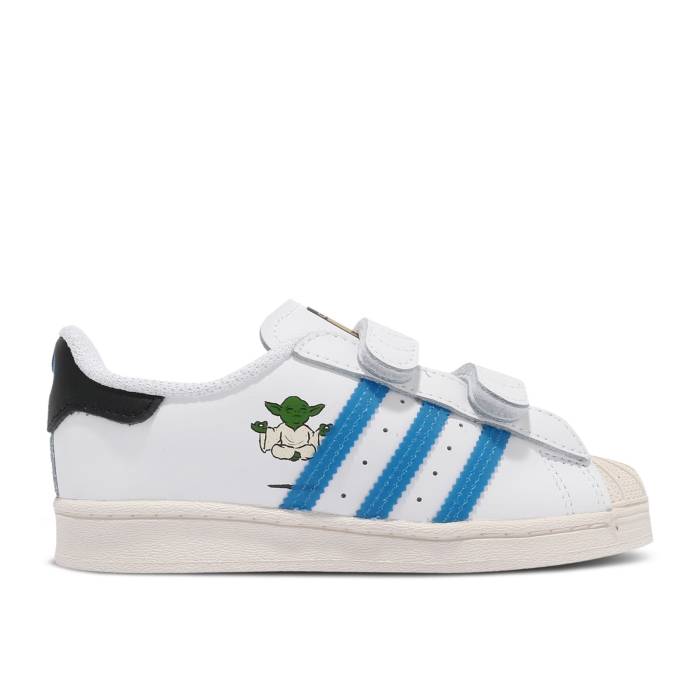アディダス Adidas 【 Star Wars X Superstar Infant \u0027New Hobbies\u0027 Infant Cloud White/Scarlet/Chalk White 】 Superstar はやりっ児 もの言う花 白いこと 白いこと