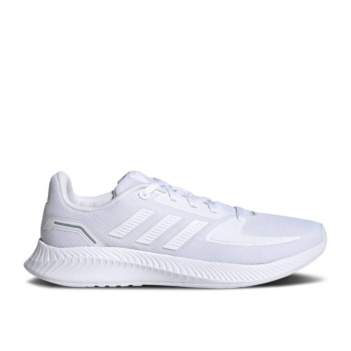 アディダス Adidas 【 Runfalcon 2.0 J \u0027White Grey\u0027 Youth Cloud White/Cloud White/Grey Three 】 御坊っちゃん キッズ 白いこと 白いこと 薄墨色 薄墨色