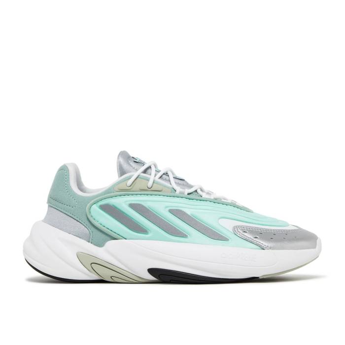 アディダス Adidas 【 Wmns Ozelia \u0027Hazy Green Silver Metallic\u0027 Women Hazy Green/Clear Mint/Silver Metallic 】 green 緑・緑であること Silver しろがね色・しろがね色 レディース green 緑・緑であること Silver しろがね色・しろがね色