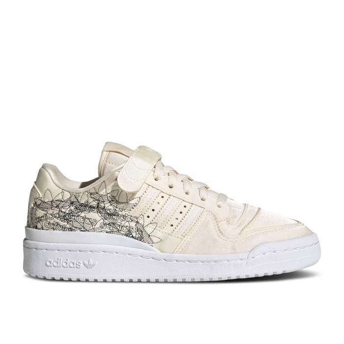 アディダス Adidas 【 Wmns Forum 84 Low \u0027Overlapping Trefoils\u0027 Women Wonder White/Wonder White/Cloud White 】 討論会 レディース 白いこと 白いこと