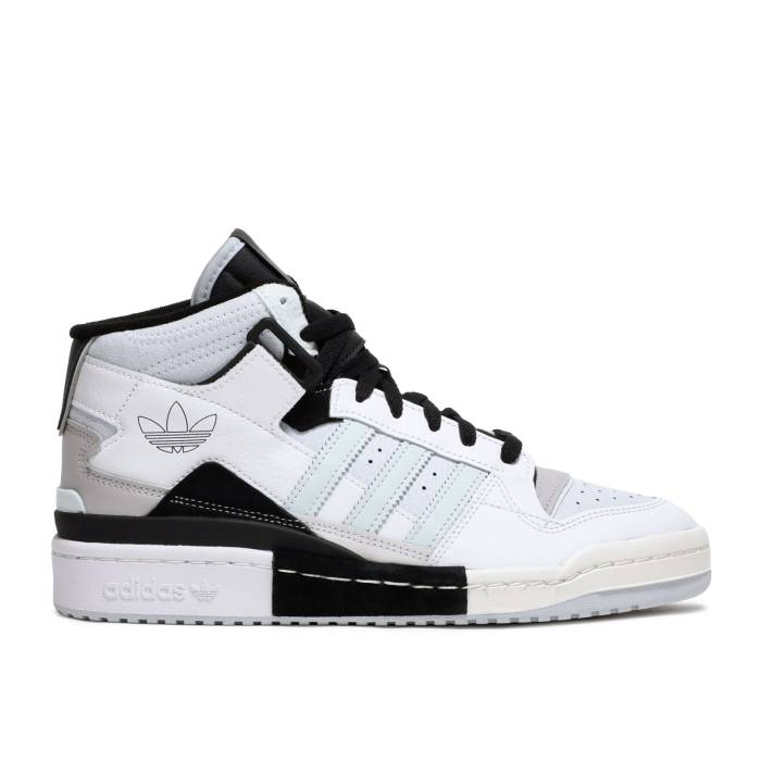 アディダス Adidas 【 Forum Exhibit Mid \u0027White Halo Mint\u0027 Men Cloud White/Grey Two/Halo Mint 】 討論会 ミッド メンズ 白いこと 白いこと 薄墨色 薄墨色