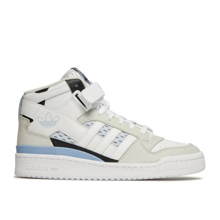 アディダス Adidas 【 Forum Mid \u0027White Ambient Sky\u0027 Men White/Ambient Sky/Core Black 】 討論会 ミッド メンズ 白いこと 白いこと 天の原 中核グループ 黒いこと 黒いこと メンズ靴-靴-スニーカー