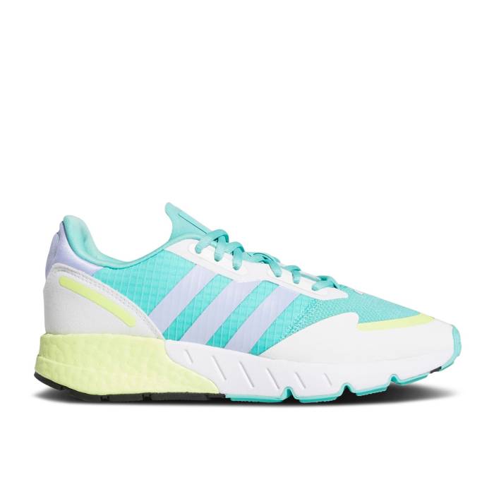 アディダス Adidas 【 Wmns Zx 1K Boost 'Acid Mint Violet Tone' Women Acid Mint/Violet Tone/Cloud White 】 ブースト 紫・バイオレット レディース 紫・バイオレット 白色 ホワイト｜スニケス