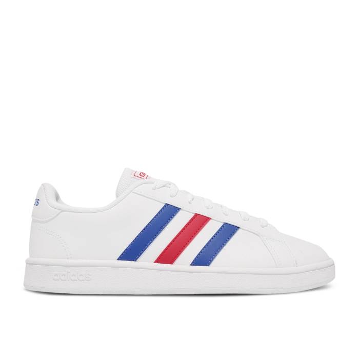 アディダス Adidas 【 Grand Court Base White Blue Active Red Men Cloud White/Blue/Active Red 】 グランド コート 青色 ブルー メンズ 白色 ホワイト 青色 ブルー Red 赤・レッド