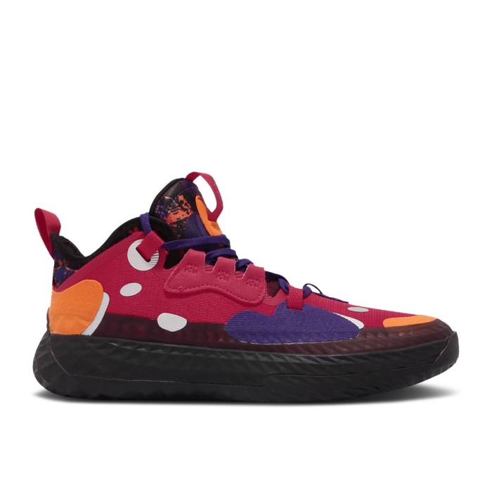 アディダス Adidas 【 Harden Vol.5 J 'Chinese New Year' Youth Scarlet/Core Black/Orange 】 ハーデン ジュニア キッズ コア 黒色 ブラック orange 橙・オレンジ