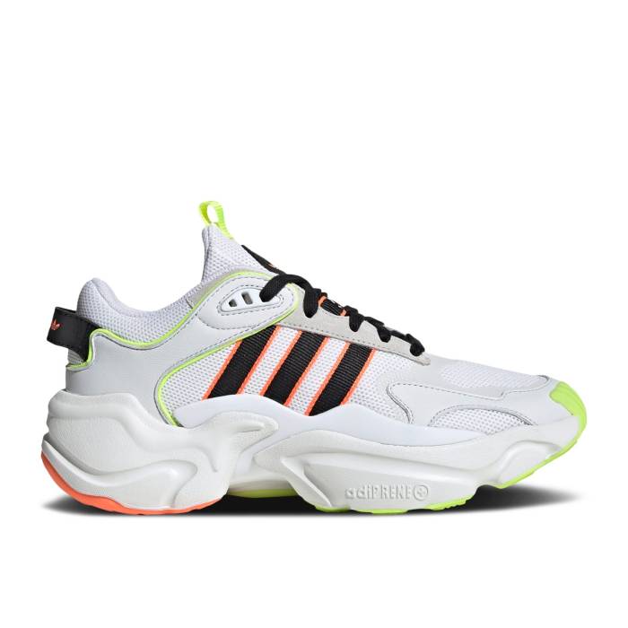 アディダス Adidas 【 Wmns Magmur Runner 'Crystal White Neon' Women Crystal White/Core Black/Cloud White 】 白色 ホワイト レディース 白色 ホワイト コア 黒色 ブラック
