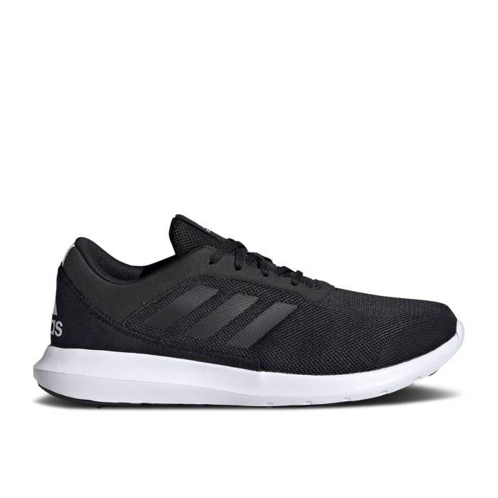 アディダス Adidas 【 Wmns Coreracer \u0027Black White\u0027 Women Core Black/Core Black/Cloud White 】 レディース 中核グループ 黒いこと 黒いこと 白いこと 白いこと