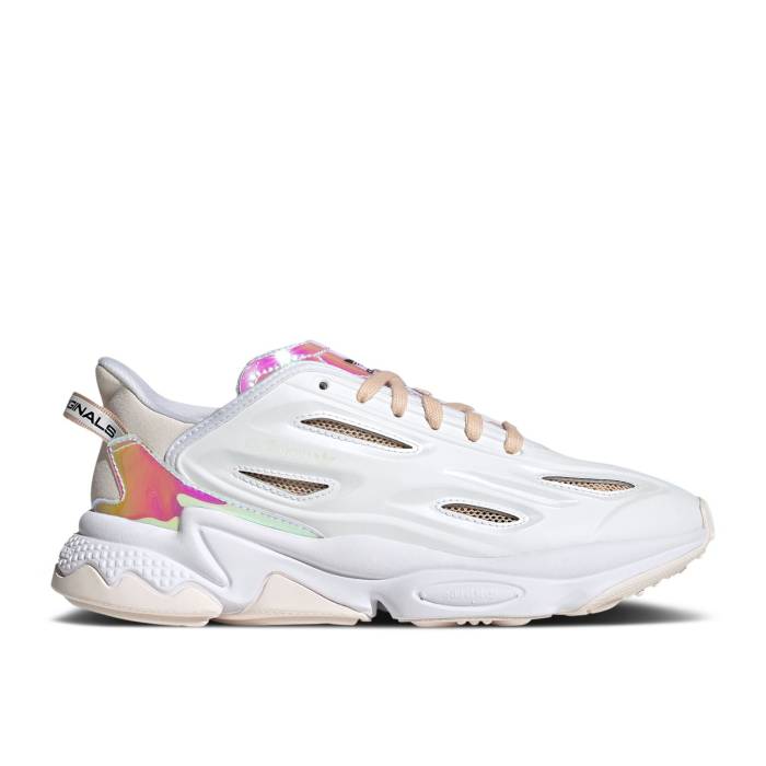 アディダス Adidas 【 Wmns Ozweego Celox 'White Iridescent' Women Footwear White/Halo Blue 】 レディース 白色 ホワイト 青色 ブルー
