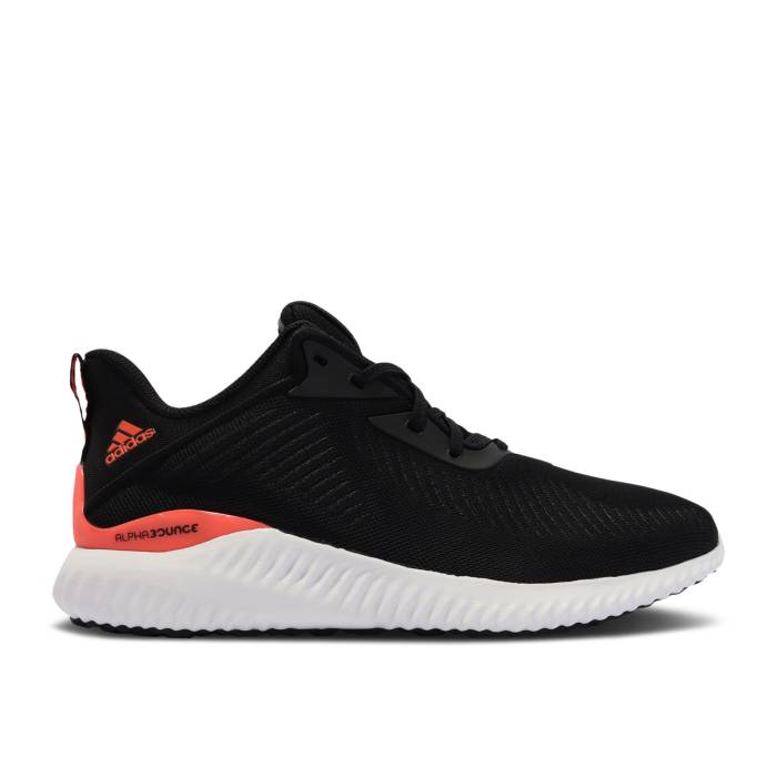 アディダス Adidas 【 Alphabounce Ek Black Solar Red Men Core Black/Core Black/Solar Red 】 メンズ コア 黒色 ブラック Red 赤・レッド