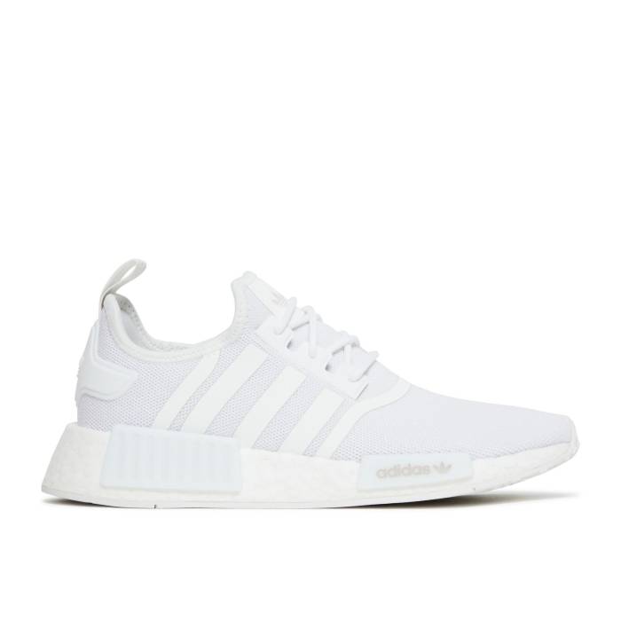 アディダス Adidas 【 Nmd_R1 Refined J \u0027White Grey\u0027 Youth Cloud White/Cloud White/Grey One 】 御坊っちゃん キッズ 白いこと 白いこと 薄墨色 薄墨色 靴-キッズファッション