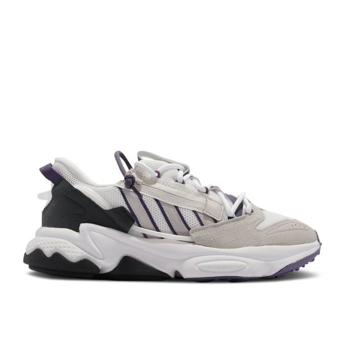 アディダス Adidas 【 Wmns Ozweego Zip \u0027White Tech Purple\u0027 Women Crystal White/Grey One/Tech Purple 】 テック レディース 白いこと 白いこと 薄墨色 薄墨色 テック Purple 紫・パープル