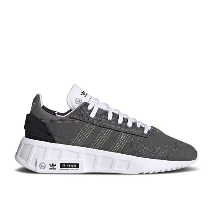アディダス Adidas 【 Geodiver Primeblue \u0027Grey\u0027 Men Grey Five/Pulse Yellow/Core Black 】 メンズ 薄墨色 薄墨色 yellow 黄味がかった・黄色 中核グループ 黒いこと 黒いこと