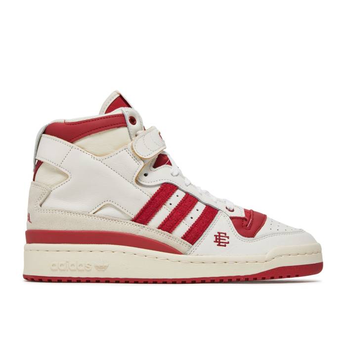 アディダス Adidas 【 Eric Emanuel X Midnight Madness X Forum 84 High \u0027Indiana\u0027 Men Cloud White/Team Victory Red/Core White 】 マッドネス 討論会 御機嫌 メンズ 白いこと 白いこと Team 野球クラブ Victory 白星 Red 赤・レ
