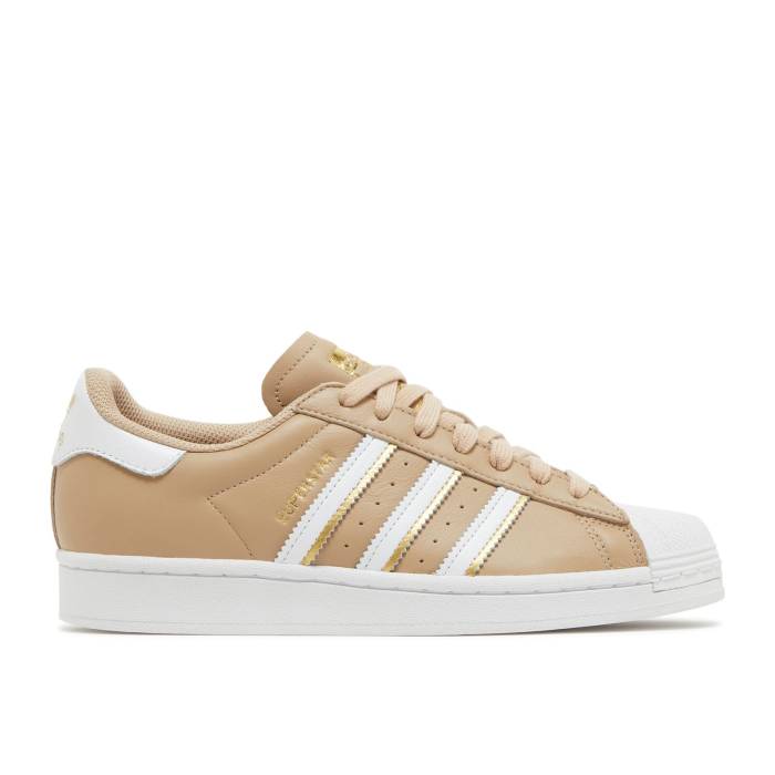 アディダス Adidas 【 Wmns Superstar \u0027Pale Nude\u0027 Women Cloud White/Pale Nude/Gold Metallic 】 Superstar はやりっ子 レディース 白いこと 白いこと ゴールド