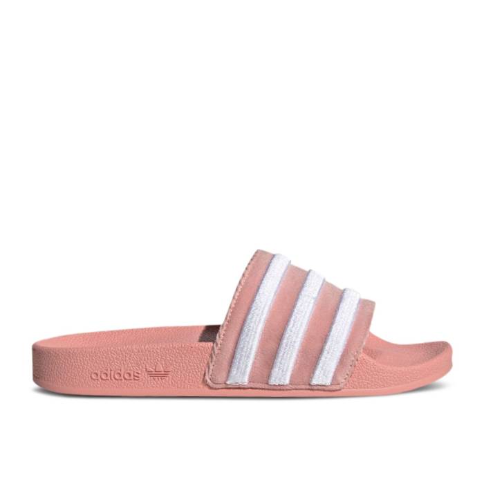 アディダス Adidas 【 Wmns Adilette Slide \u0027Wonder Mauve White\u0027 Women Wonder Mauve/Cloud White/Wonder Mauve 】 アディレッタ Slide サンダル レディース 白いこと 白いこと