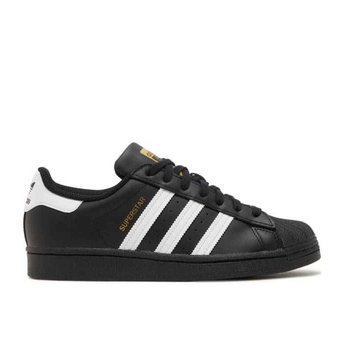 アディダス Adidas 【 Superstar J \u0027Black White\u0027 Youth Core Black/Cloud White/Core Black 】 Superstar はやりっ児 御坊っちゃん キッズ 中核グループ 黒いこと 黒いこと 白いこと 白いこと スニーカー-キッズファッション