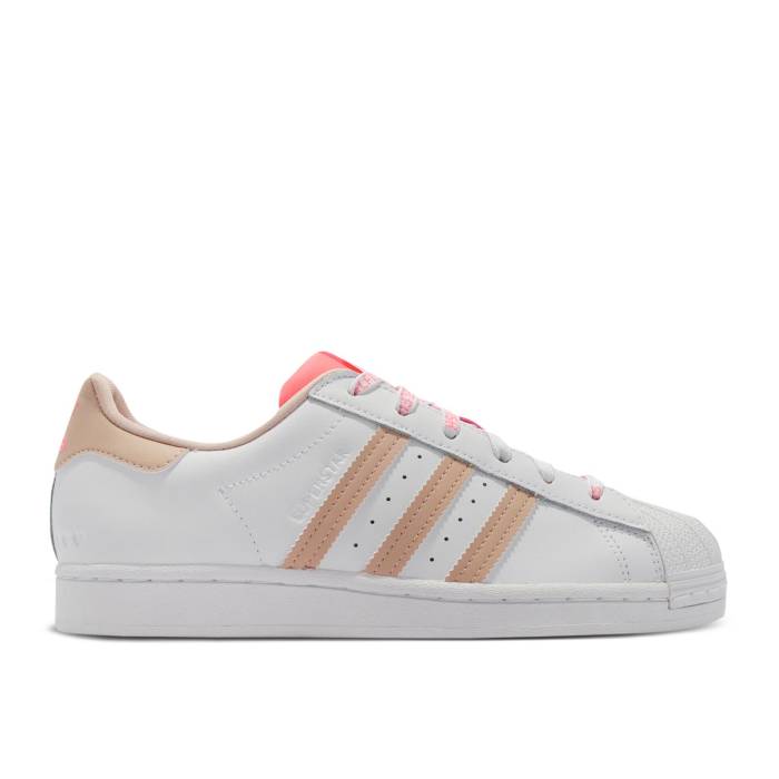 アディダス Adidas 【 Wmns Superstar \u0027Self Love\u0027 Women Cloud White/Halo Blush/Acid Red 】 Superstar はやりっ児 レディース 白いこと 白いこと Red 赤・赤いこと
