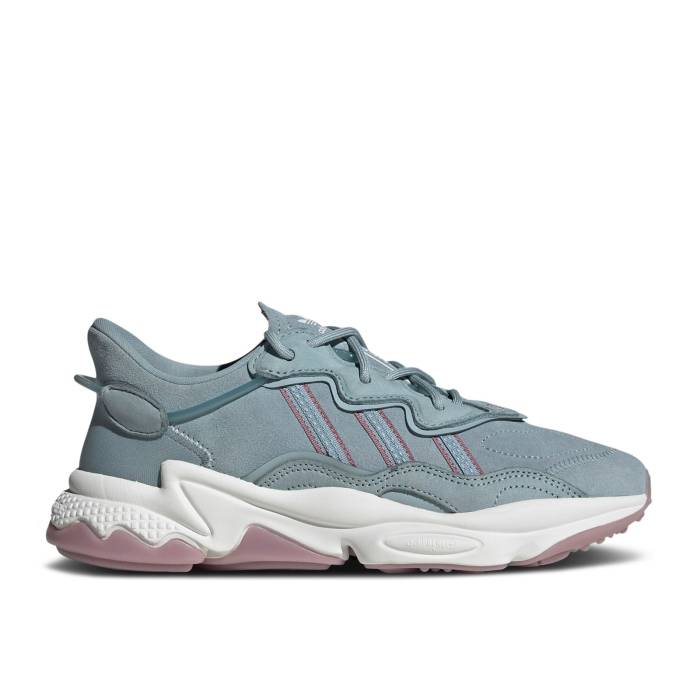 アディダス Adidas 【 Wmns Ozweego \u0027Grey Magic Mauve\u0027 Women Magic Grey/Crystal White/Magic Mauve 】 神通力 レディース 神通力 薄墨色 薄墨色 白いこと 白いこと