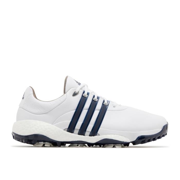 アディダス Adidas 【 Tour 360 22 Golf 'White Collegiate Navy' Men Cloud White/Collegiate Navy/Silver Metallic 】 golf ゴルフ メンズ 白色 ホワイト 紺色 ネイビー Silver 銀色・シルバー